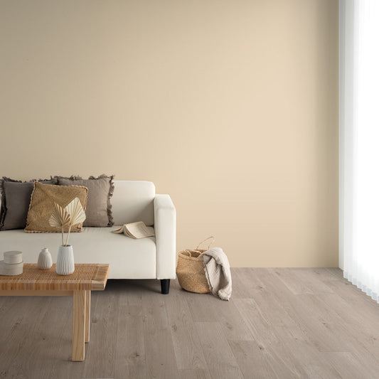 Y25-2962 壁紙 のり付き クロス / ルノン / フレッシュ ベージュの無地【10mパック】