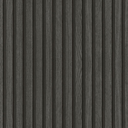 【サンプル】破れにくい壁紙 枚売り / リブウッドセレクション / ブラックリブ Black rib 33961