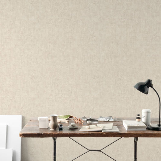破れにくい壁紙 のりなしタイプ / コンクリート・塗り壁調セレクション / サンドシェル Sand shell 429220