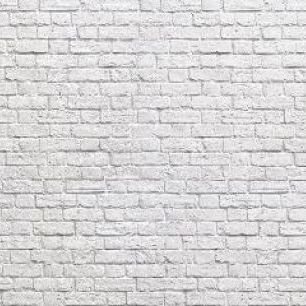 輸入壁紙 カスタム壁紙 PHOTOWALL / Brick Wall - White (e20332)