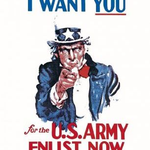輸入壁紙 カスタム壁紙 PHOTOWALL / Uncle Sam Enlist Now (e20436)