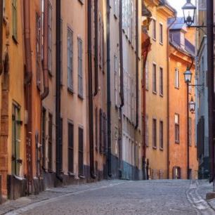 輸入壁紙 カスタム壁紙 PHOTOWALL / Street in Stockholm Old Town (e24169)