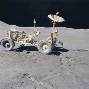 輸入壁紙 カスタム壁紙 PHOTOWALL / Lunar Vehicle on the Moon (e24596)