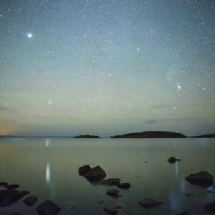 輸入壁紙 カスタム壁紙 PHOTOWALL / Starry Sky over juniskar, Sweden (e40464)