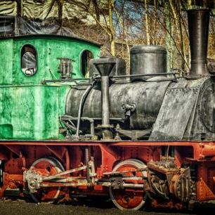輸入壁紙 カスタム壁紙 PHOTOWALL / Old Steam Locomotive (e310569)
