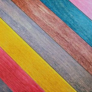 輸入壁紙 カスタム壁紙 PHOTOWALL / Colorful Wood Table (e314590)