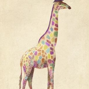輸入壁紙 カスタム壁紙 PHOTOWALL / Fashionable Giraffe (e320020)
