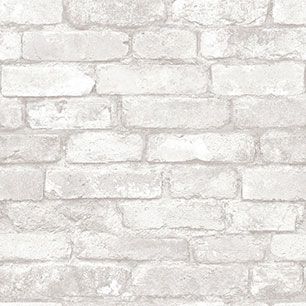 【サンプル】はがせる 壁紙 シール 「NU WALLPAPER」 Grey and White Brick Peel And Stick WALLPAPER / NU1653(NU3010)