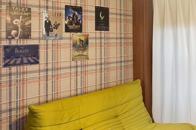 【壁紙と私】SNSのおしゃれ部屋を見て即決！チェック柄の国産壁紙で賃貸の壁をDIY｜スタッフ いけだ篇