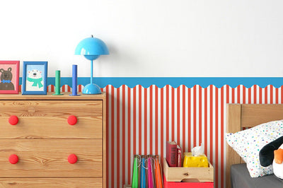 #52 カラフル好きのための腰壁シート