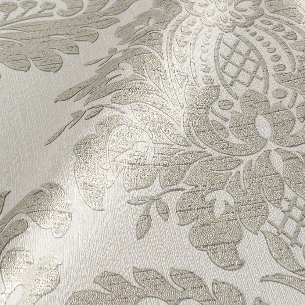 【切売】輸入壁紙 Graham & Brown(グラハム・アンド・ブラウン) / INDULGENCE / ARCHIVE DAMASK GREY 119972