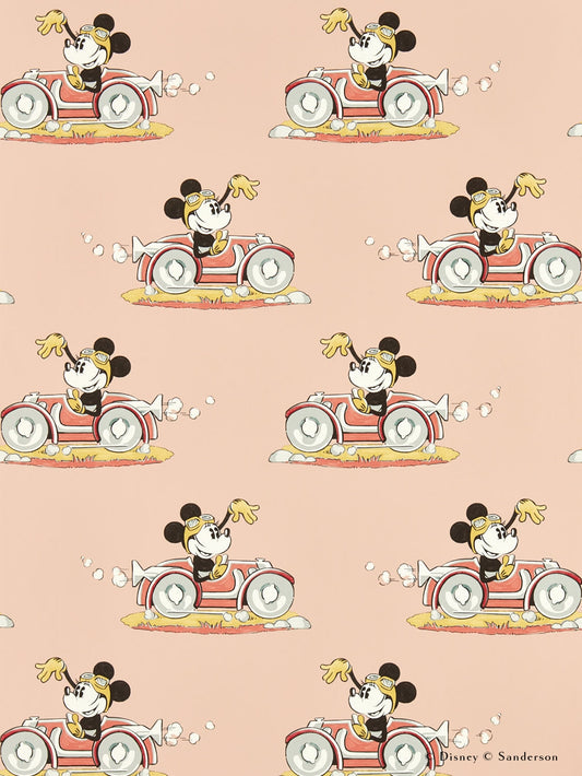 はがせる壁紙 Disney HOME x Sanderson / MINNIE ON THE MOVE / CANDY FLOSS / 217268