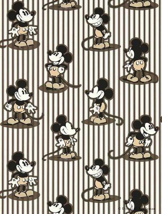 はがせる壁紙 Disney HOME x Sanderson / MICKEY STRIPE / HUMBUG / 217272