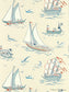 はがせる壁紙 Disney HOME x Sanderson / DONALD NAUTICAL / SEA SALT / 217282