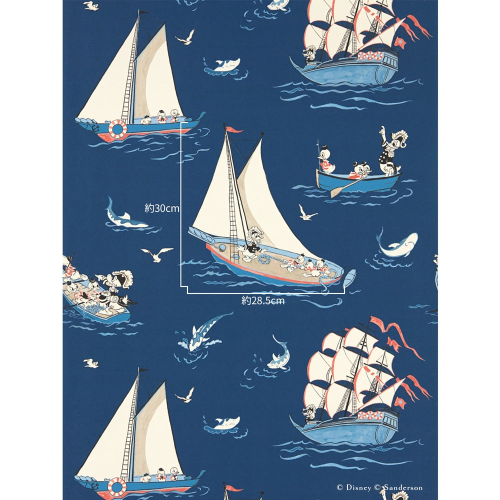 はがせる壁紙 Disney HOME x Sanderson / DONALD NAUTICAL / NIGHT FISHING / 217283