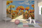 輸入壁紙 カスタム壁紙 PHOTOWALL / Spring Orange and Yellow Wildflowers (e19114)