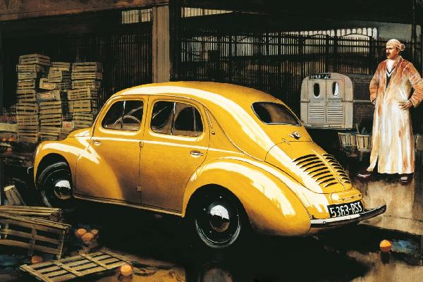 輸入壁紙 カスタム壁紙 PHOTOWALL / Renault 4 CV (e12054)