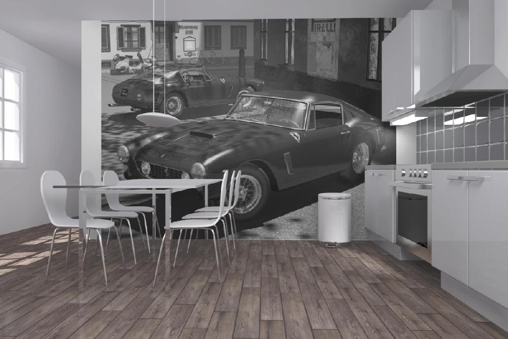 輸入壁紙 カスタム壁紙 PHOTOWALL / Ferrari 250 GT - b/w (e12071)