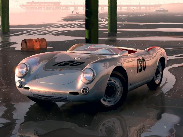 輸入壁紙 カスタム壁紙 PHOTOWALL / James Deans Porsche (e12073)