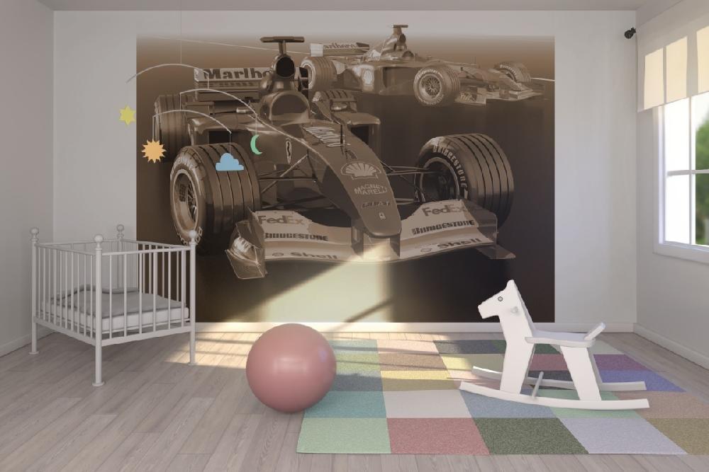 輸入壁紙 カスタム壁紙 PHOTOWALL / Ferrari Formula 1 - Sepia (e12087)