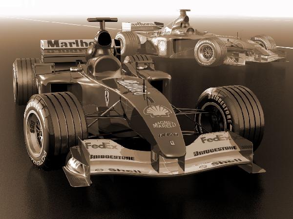 輸入壁紙 カスタム壁紙 PHOTOWALL / Ferrari Formula 1 - Sepia (e12087)