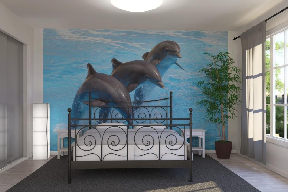 輸入壁紙 カスタム壁紙 PHOTOWALL / Bottlenose Dolphins (e9143)