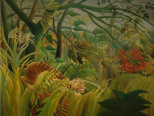 輸入壁紙 カスタム壁紙 PHOTOWALL / Rousseau,Henri - Tiger in a Tropical Storm (e10386)