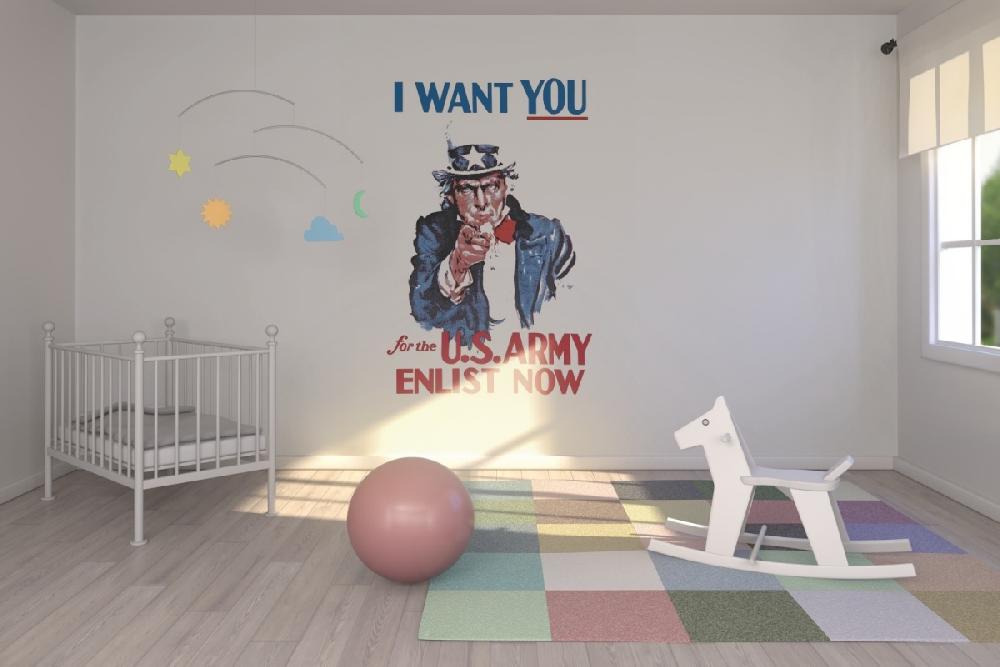 輸入壁紙 カスタム壁紙 PHOTOWALL / Uncle Sam Enlist Now (e20436)