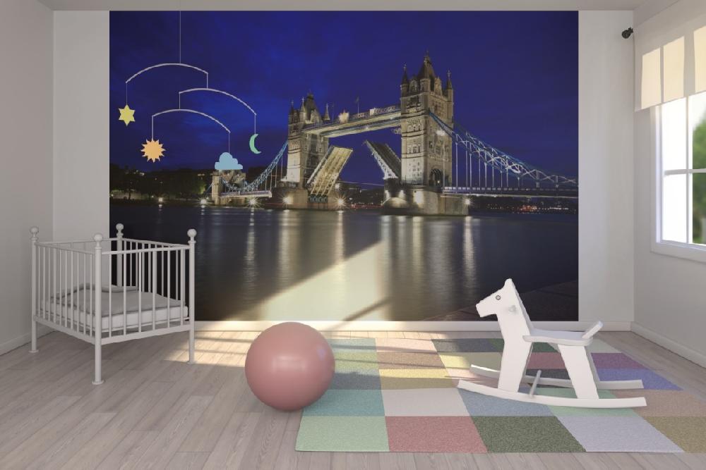 輸入壁紙 カスタム壁紙 PHOTOWALL / Tower Bridge at Night (e20914)