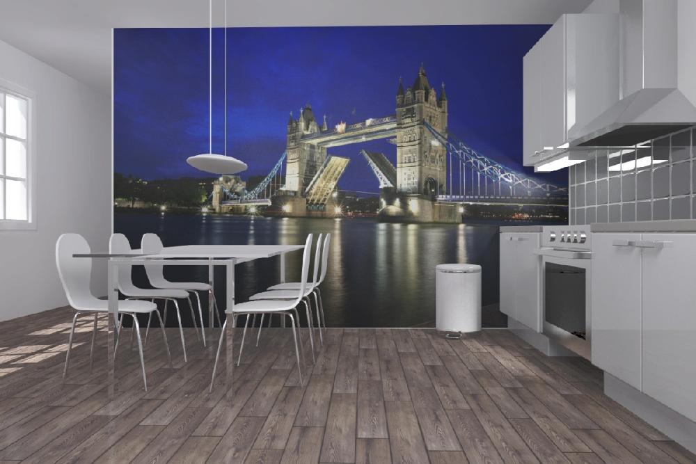 輸入壁紙 カスタム壁紙 PHOTOWALL / Tower Bridge at Night (e20914)