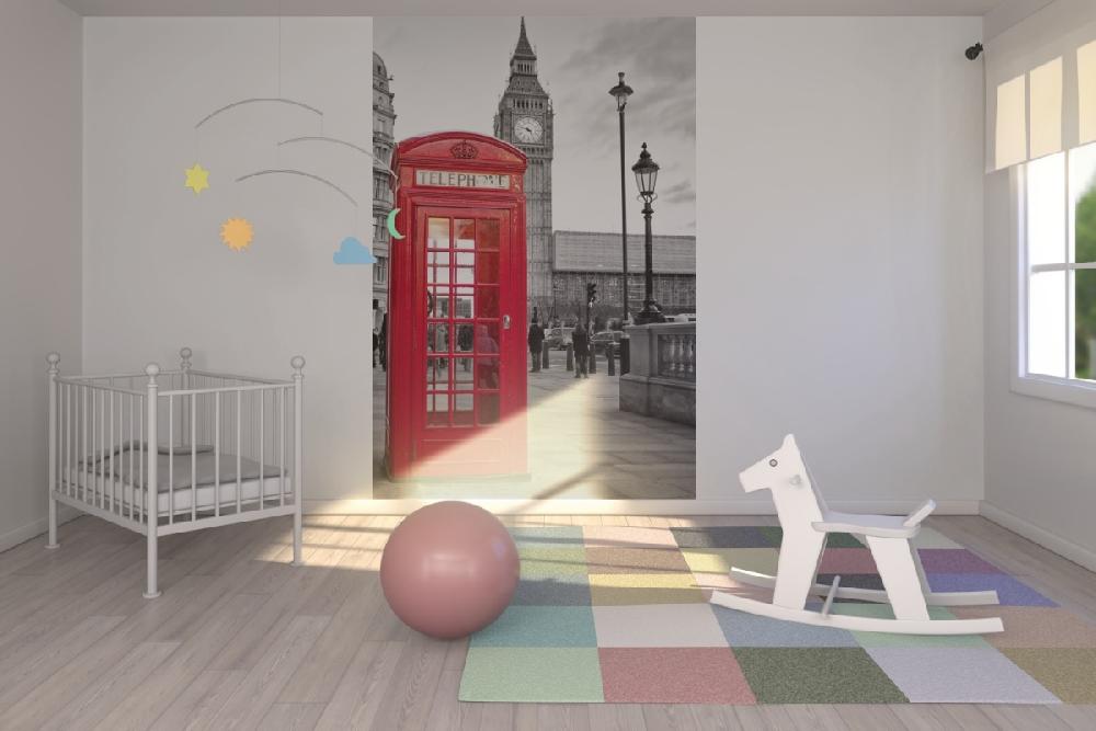 輸入壁紙 カスタム壁紙 PHOTOWALL / London Telephone (e20976)