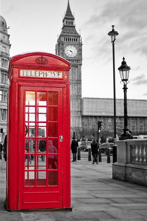 輸入壁紙 カスタム壁紙 PHOTOWALL / London Telephone (e20976)