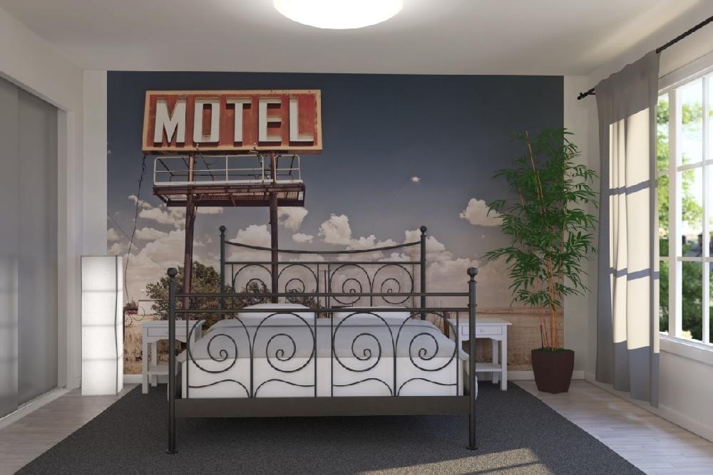 輸入壁紙 カスタム壁紙 PHOTOWALL / Old Motel Sign on Route 66 (e21128)