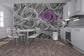 輸入壁紙 カスタム壁紙 PHOTOWALL / Roses - Purple and Grey (e21465)