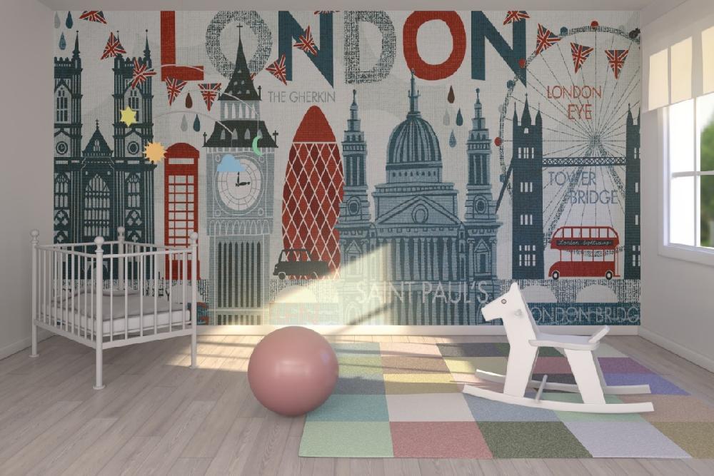 輸入壁紙 カスタム壁紙 PHOTOWALL / Hello London (e21838)