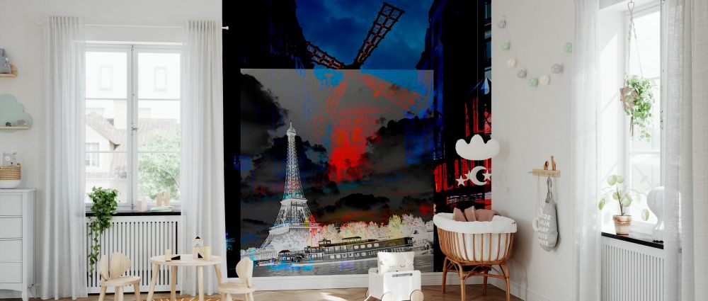 輸入壁紙 カスタム壁紙 PHOTOWALL / Paris Moulin Rouge (e22165)