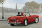 輸入壁紙 カスタム壁紙 PHOTOWALL / A ride in Paris III Red Car (e22770)