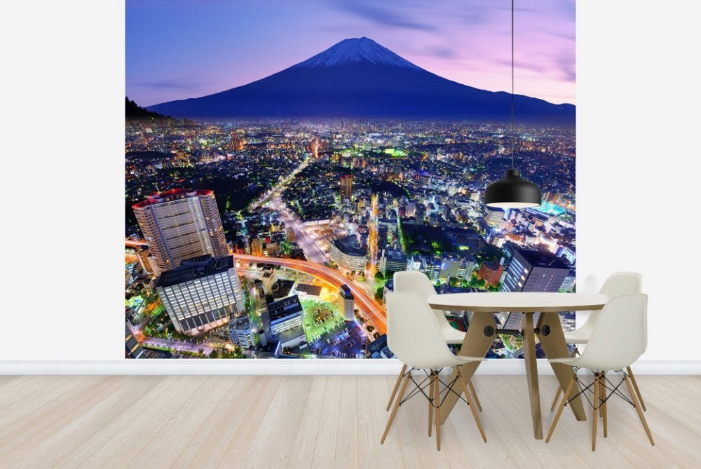 輸入壁紙 カスタム壁紙 PHOTOWALL / Ueno District and Mt. Fuji in Tokyo, Japan (e22850)