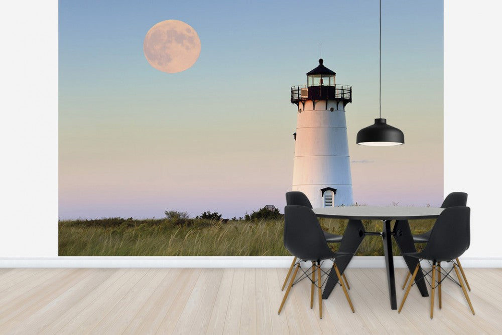 輸入壁紙 カスタム壁紙 PHOTOWALL / Moon Over Marthas Vineyard (e23372)