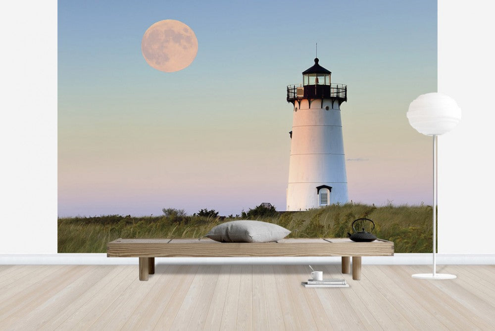 輸入壁紙 カスタム壁紙 PHOTOWALL / Moon Over Marthas Vineyard (e23372)