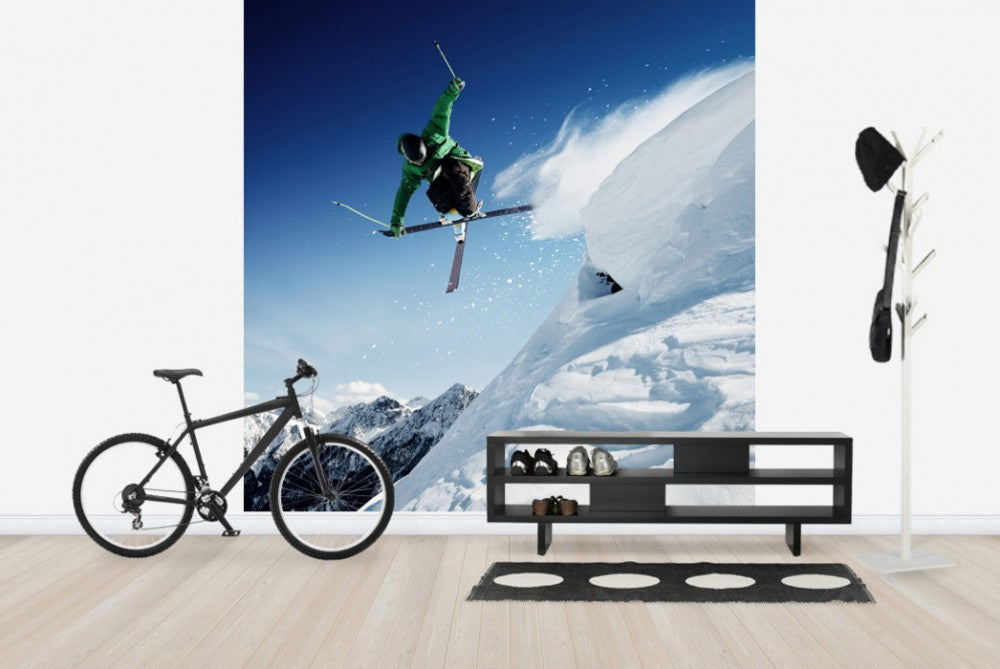 輸入壁紙 カスタム壁紙 PHOTOWALL / Jumping Skier (e40137)