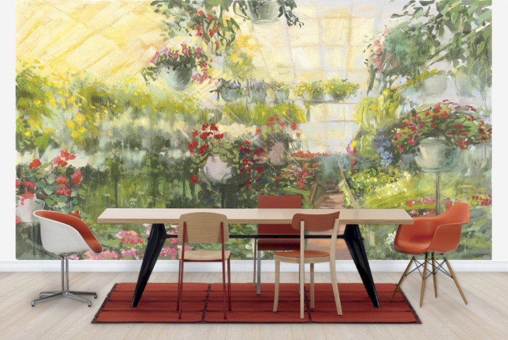 輸入壁紙 カスタム壁紙 PHOTOWALL / Greenhouse Flowers (e23854)