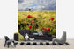 輸入壁紙 カスタム壁紙 PHOTOWALL / Velvety Barley and Poppies Field (e23871)