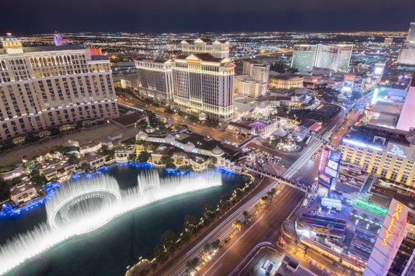 輸入壁紙 カスタム壁紙 PHOTOWALL / Las Vegas from the Air (e24287)