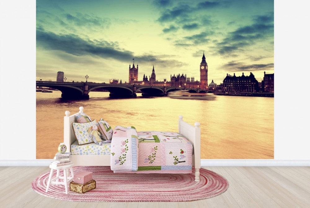 輸入壁紙 カスタム壁紙 PHOTOWALL / London Golden Evening (e24247)