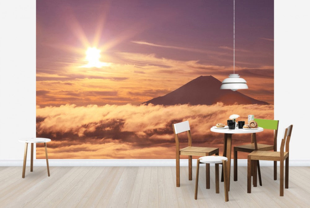 輸入壁紙 カスタム壁紙 PHOTOWALL / Mount Fuji and Sea of Clouds (e24684)