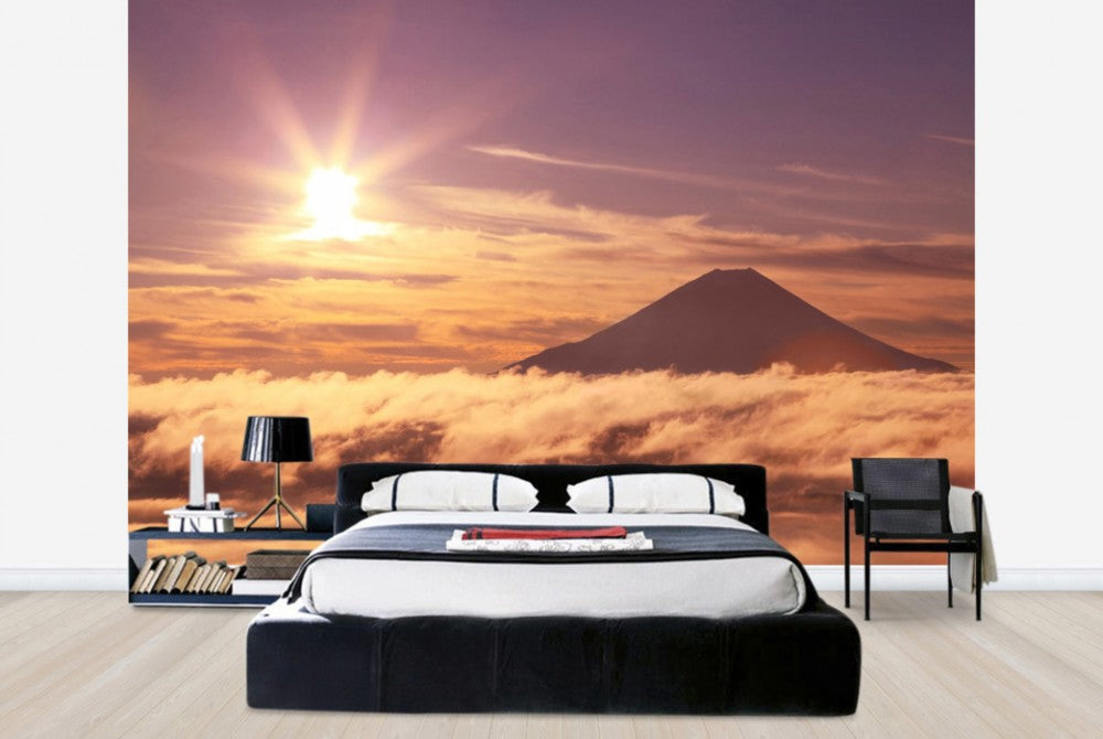 輸入壁紙 カスタム壁紙 PHOTOWALL / Mount Fuji and Sea of Clouds (e24684)