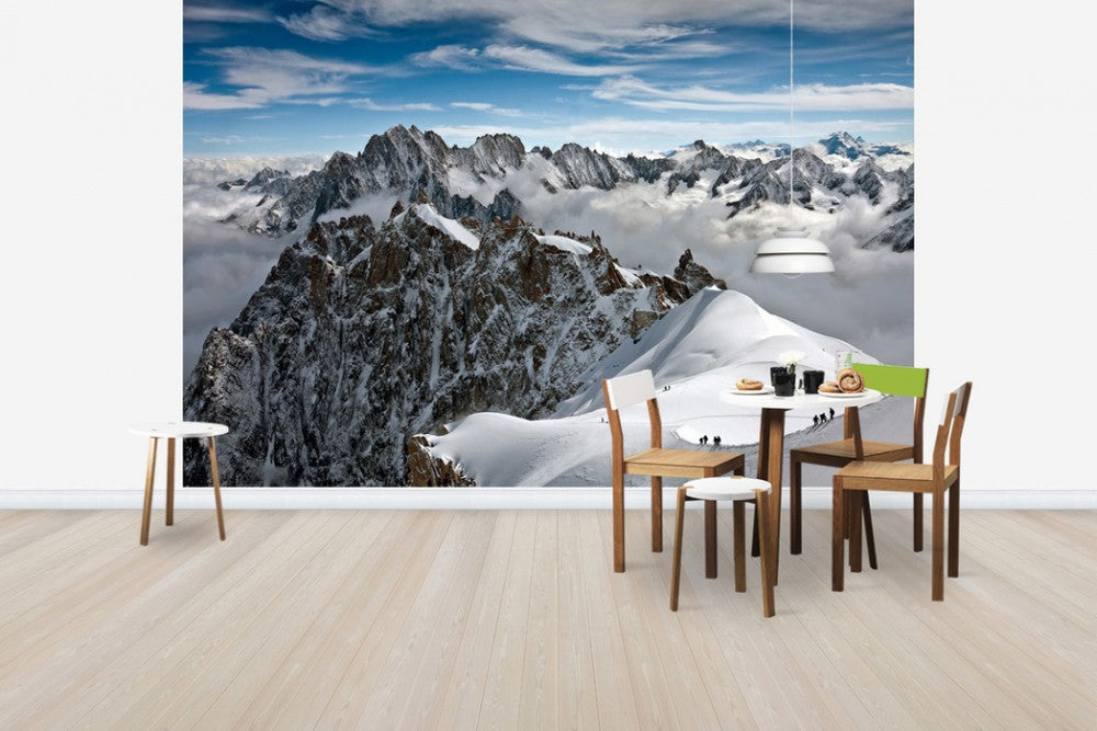 輸入壁紙 カスタム壁紙 PHOTOWALL / View of overlooking Alps (e29413)