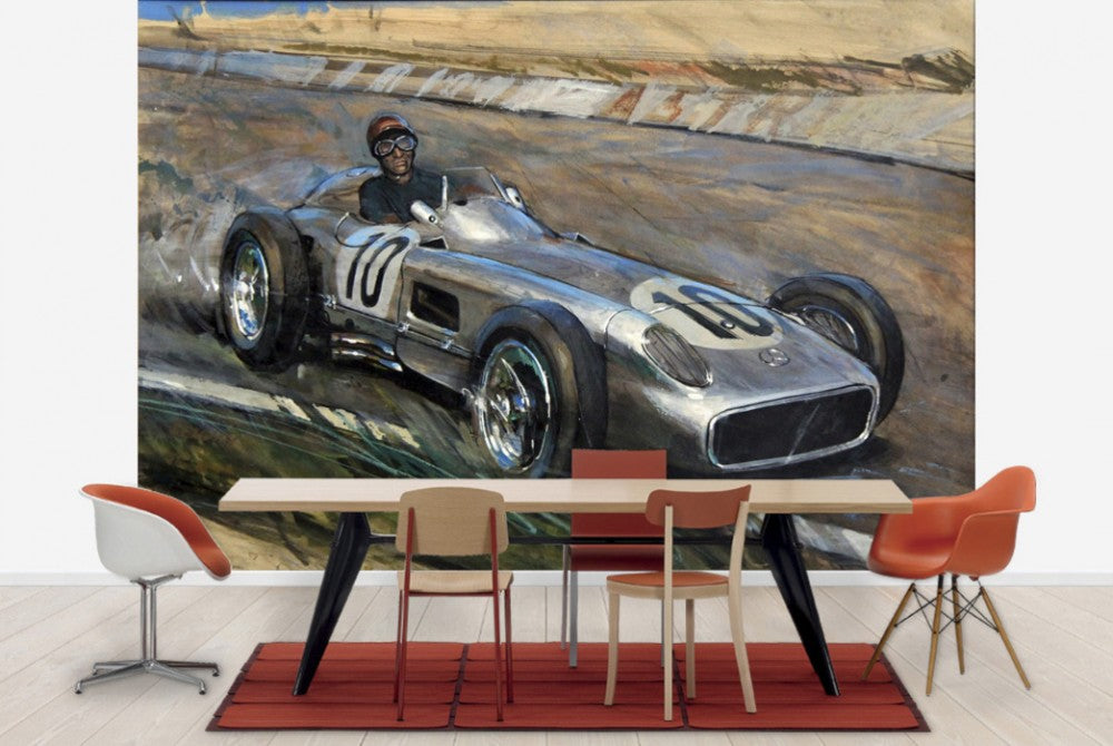 輸入壁紙 カスタム壁紙 PHOTOWALL / J M Fangio at Speed (e40417)