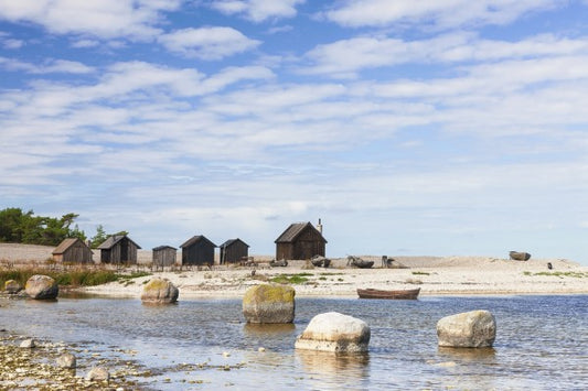 輸入壁紙 カスタム壁紙 PHOTOWALL / Old Fishing Huts (e25166)